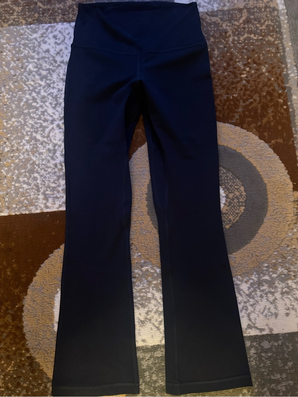 lululemon athletica Navy Flare High-Rise Yoga Pants